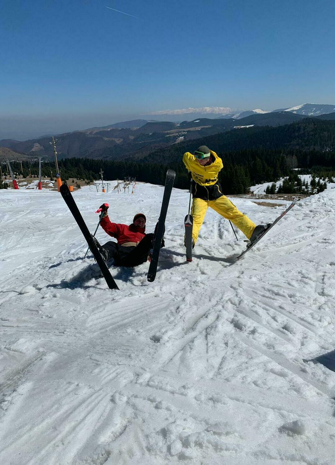 Instructor ski copii lecții la Păltiniș